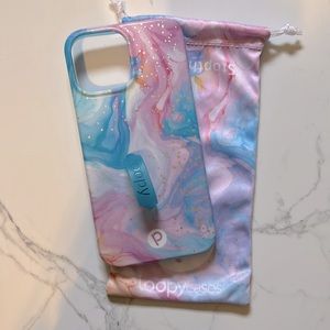Loopy iPhone 13 Pro Max case in cotton candy swirl
